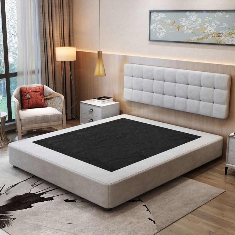 Contemporary Upholstered Wooden Bed Frame , 9.84" Platform Bed
