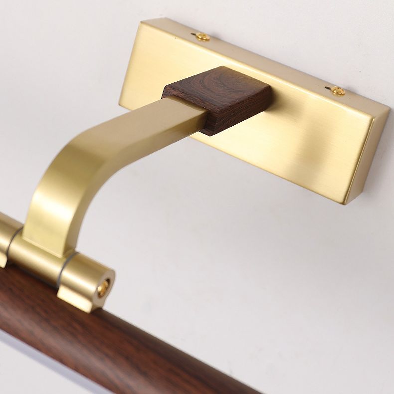 Lineaire ijdelheid verlichtingsarmaturen Moderne minimalistische stijl hout ijdelheid lichten