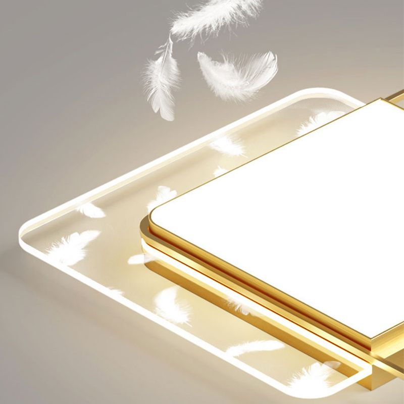 Plafonniers encastrés Simplicity avec plafonnier LED à motif de plumes