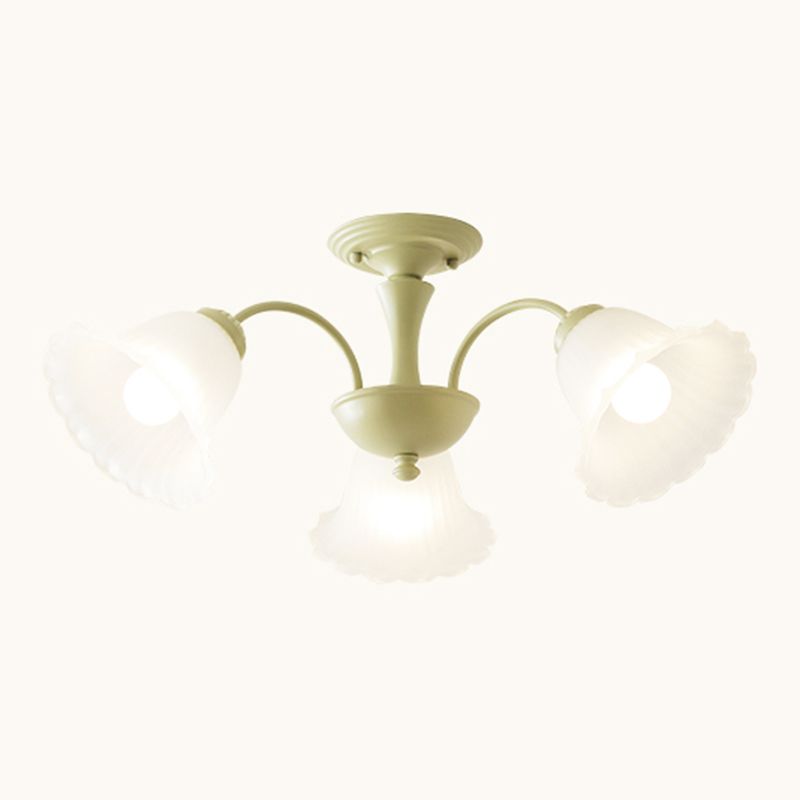 Nordic Flush Mount Light Creative Flush Mount Ceiling Light Fixture with Glass Shade