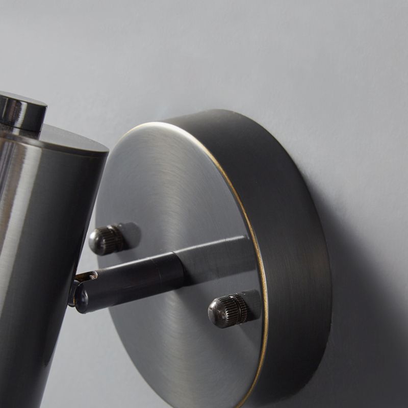 Modern Style Cylinder Wall Sconce Metal 1 Light Sconces for Bedroom