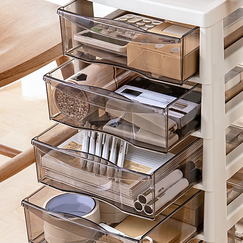 Modern Plastic File Cabinet Drawers Storage Filing Cabinet for Office