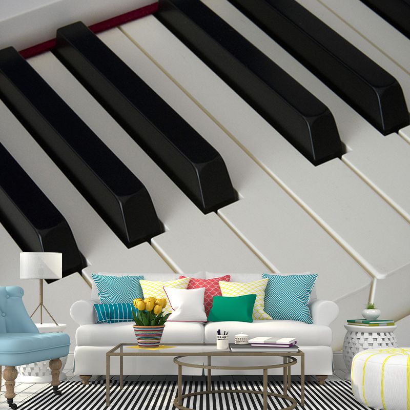 Piano Hobby Photography Mural Decorative Wallpaper for Sleeping Room