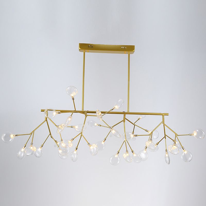 Firefly LED Island Light Postmodern Acrylic Dining Room Linear Pendant Ceiling Lamp