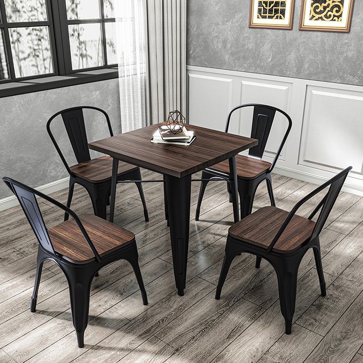 Industrial 1/3/4/5/7 Pièces DINETTE Set Table à manger en bois massif avec chaises