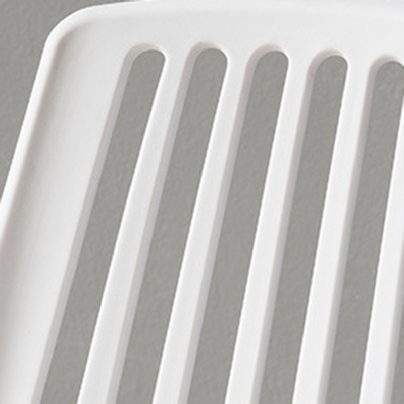 Nordic Style Armless Side Chairs Plastic Chair with 4 Legs for Home Use