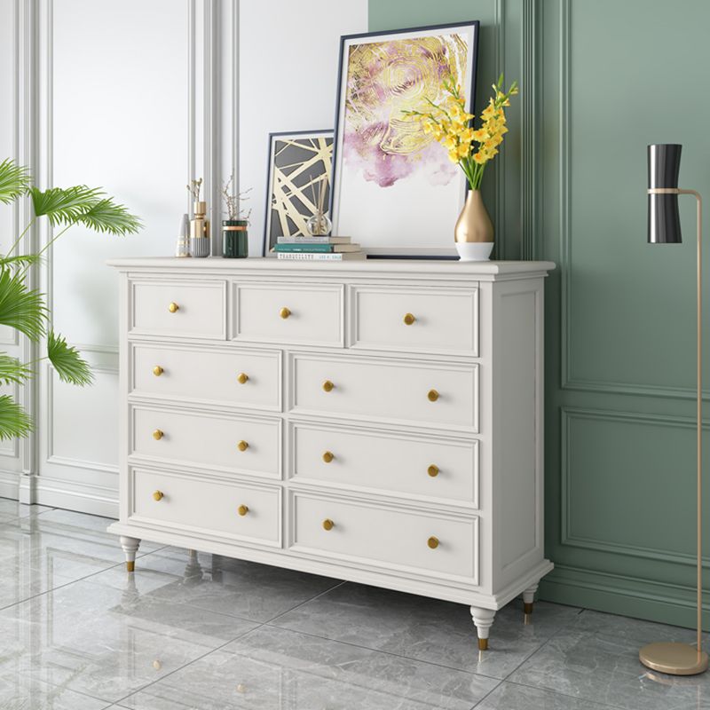 Solid Wood Storage Chest Dresser Traditional Dresser with Drawers