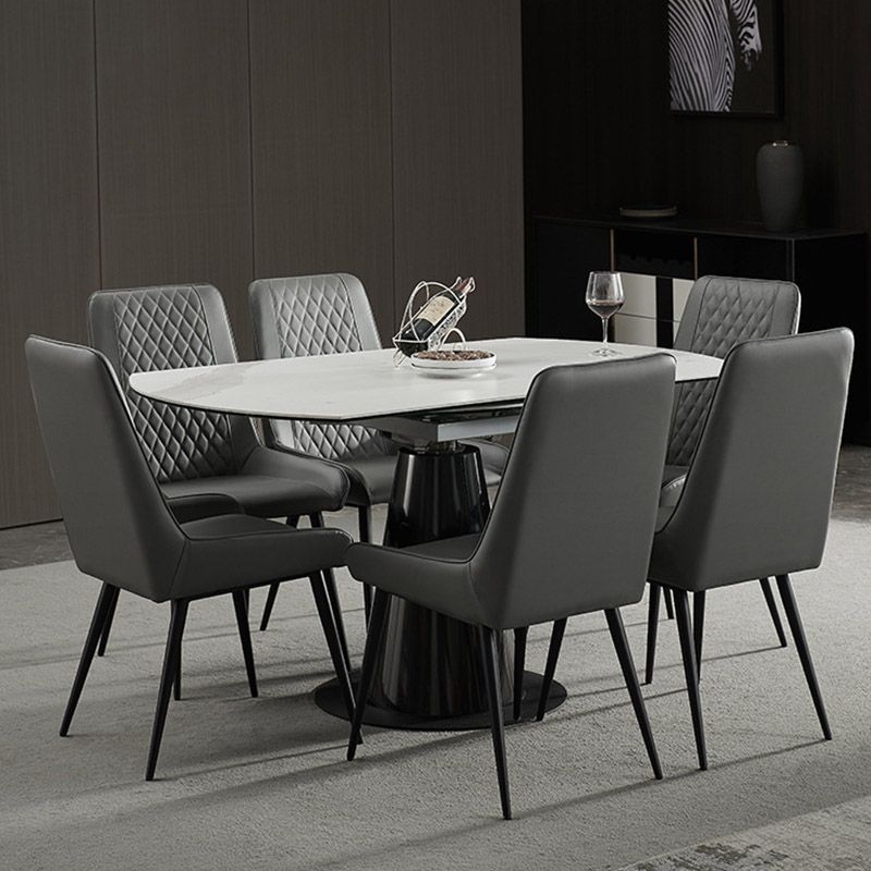 Industrial Upholstered Arm Dining Chair Kitchen Parsons Side Chair