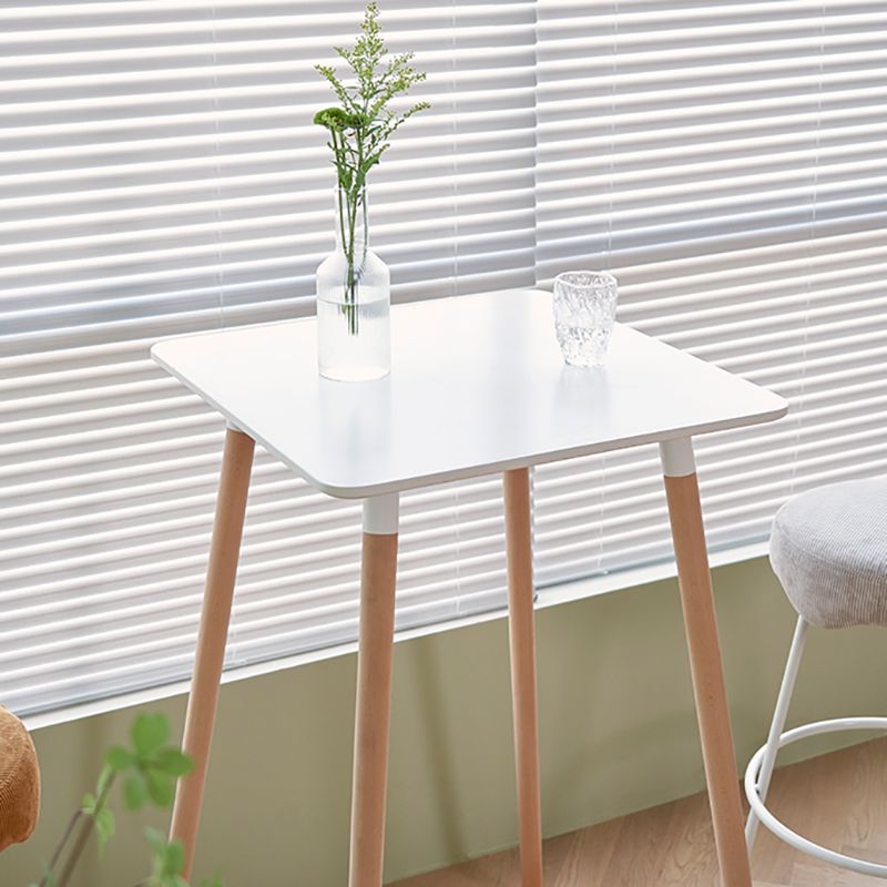 Beech Solid Wood Legs Bar Table Glam Round and Square Bar Table