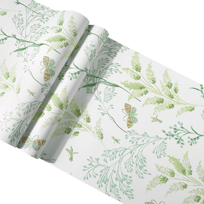 20.5" x 33' Decorative Wallpaper Roll Guest Room Butterfly and Leaf Wall Covering