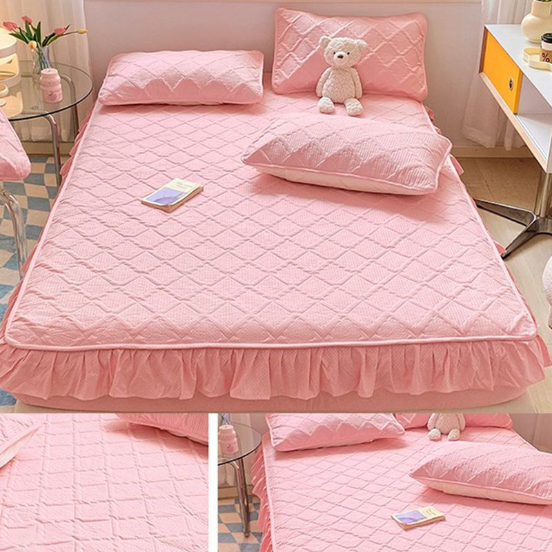 Water Resistant Fitted Sheet Solid Color Sheet 1 Piece Bed Sheet