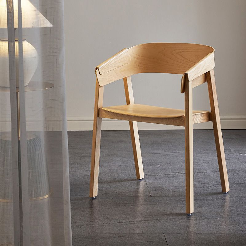 Contemporary Style Dining Chair Solid Wood Dining Room Chair for Home