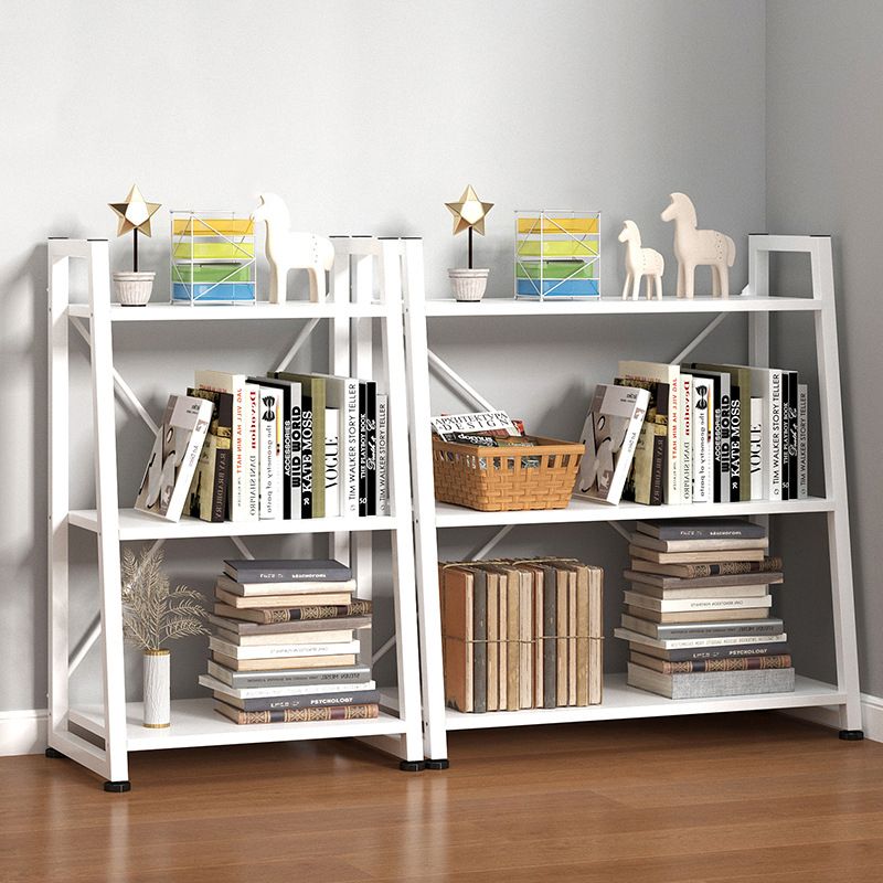 Modern Home Steel Book Shelf Ladder 12"W Matte Finish Bookcase