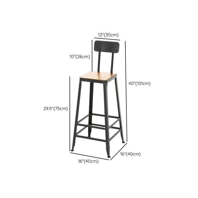 Glam Rectangle Bar Table Set 1/2 Pcs Brown Wood Bar Table Set