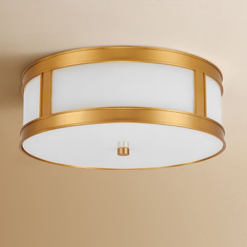 American Minimalist Copper LED Ceiling Light Acrylique Lampombre 1 Light Bedroom light