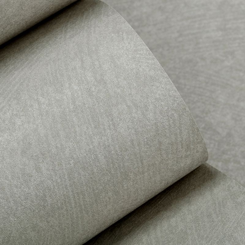 Pastel Color Solid Wallpaper Roll Water Resistant Contemporary Bedroom Wall Covering