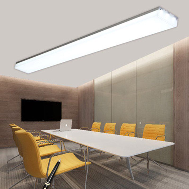 Silber Rechteck Unterputze Beleuchtung Moderne 23,5 "/47" /59 " Lange LED Acryl Deckenleuchte