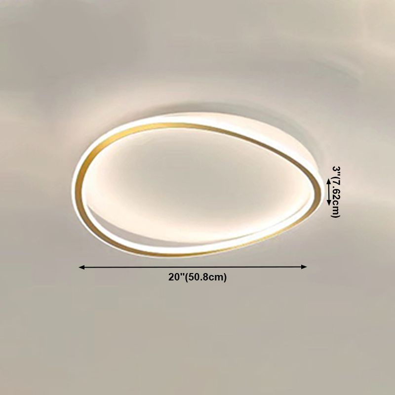 Plafonnier LED en forme de géométrie, en acrylique moderne, 2 lumières, montage encastré pour le salon