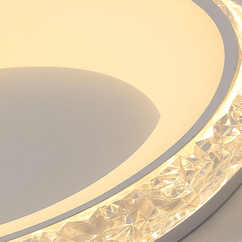 Scandinavische ronde plafondlamp LED kristal dichtbij plafondlamp voor slaapkamer