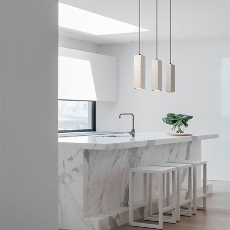 Einzelkopf hängend leichter kreativer Zement zeitgenössische Federung für Foyer