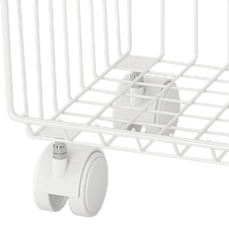 9.5" W Bookshelf Contemporary Style Bookcase with Casters for Home and Study Room