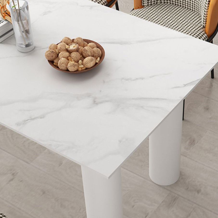 Simplicity Free Form Dining Table Sintered Stone Top Iron Base Home Kitchen Desk