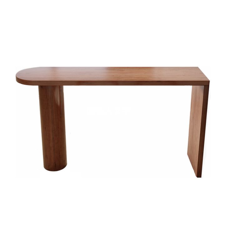 Modern Style Wood Bar Table Pine Wood Base for Milk Tea Shop