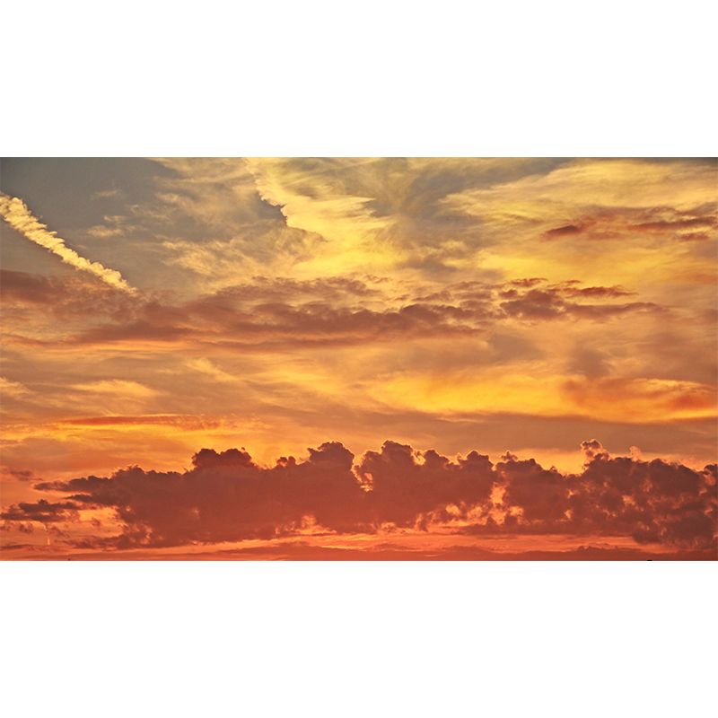 Horizontal Photography Sky Mural Stain Resistant Wall Art for Living Room