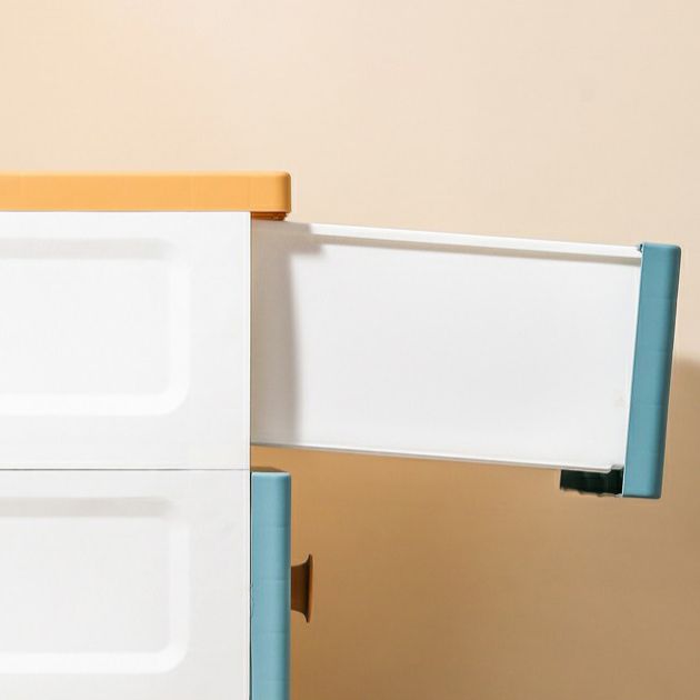 5-drawer Storage Cabinet with Legs Modern Non-Hanging Armoire