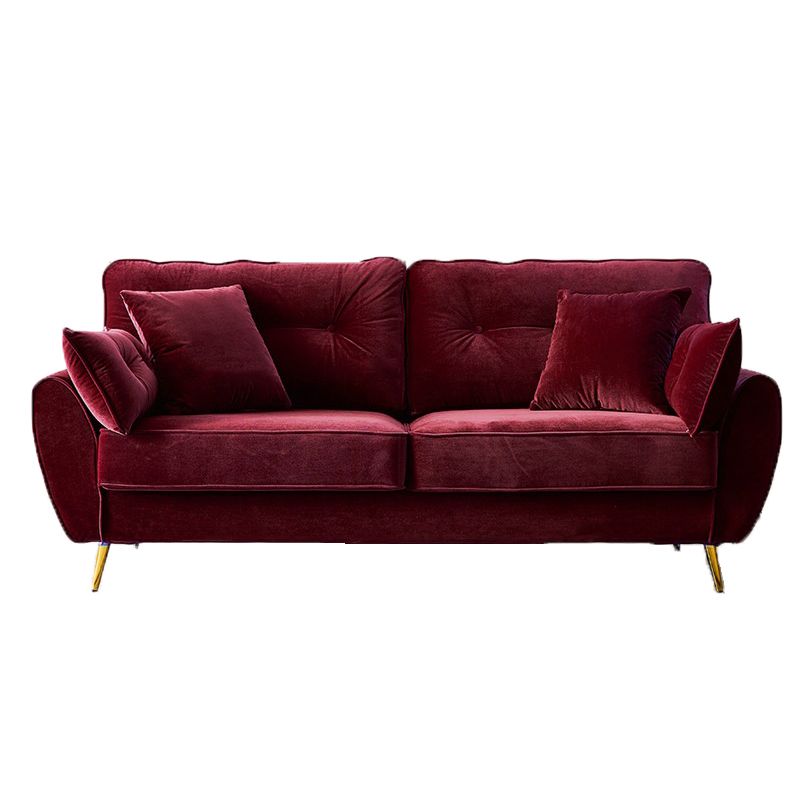 Contemporary Standard Flared Arm Sofa Convertible Sofa, 63.38" W x 35.82" D x 34.64" H