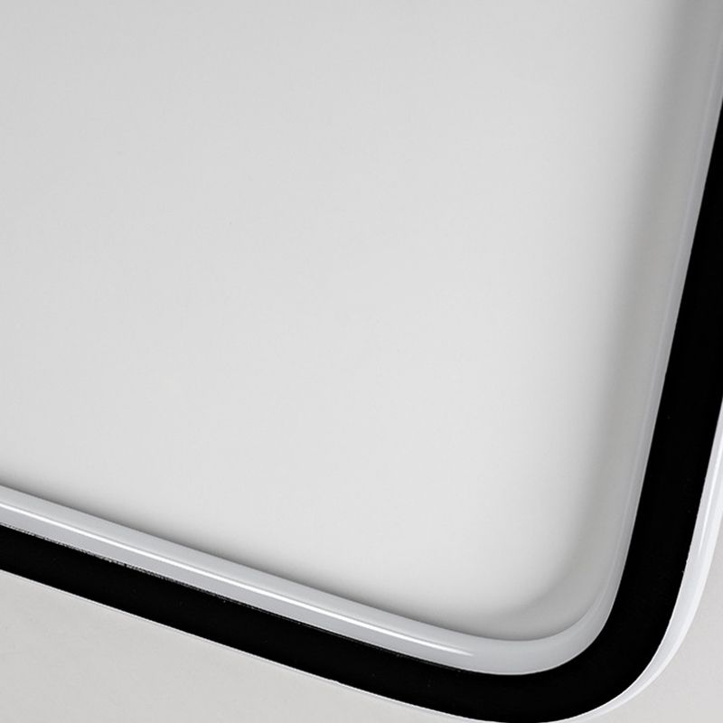 Square Flush Ceiling Light Minimalist LED Metal Close to Ceiling Lamp