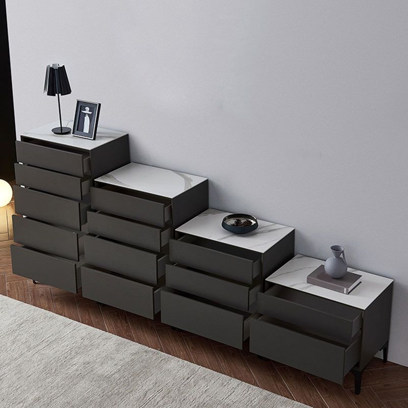 15.6-inch W Modern Storage Chest Stone Dresser with 2/3/4/5 Drawers