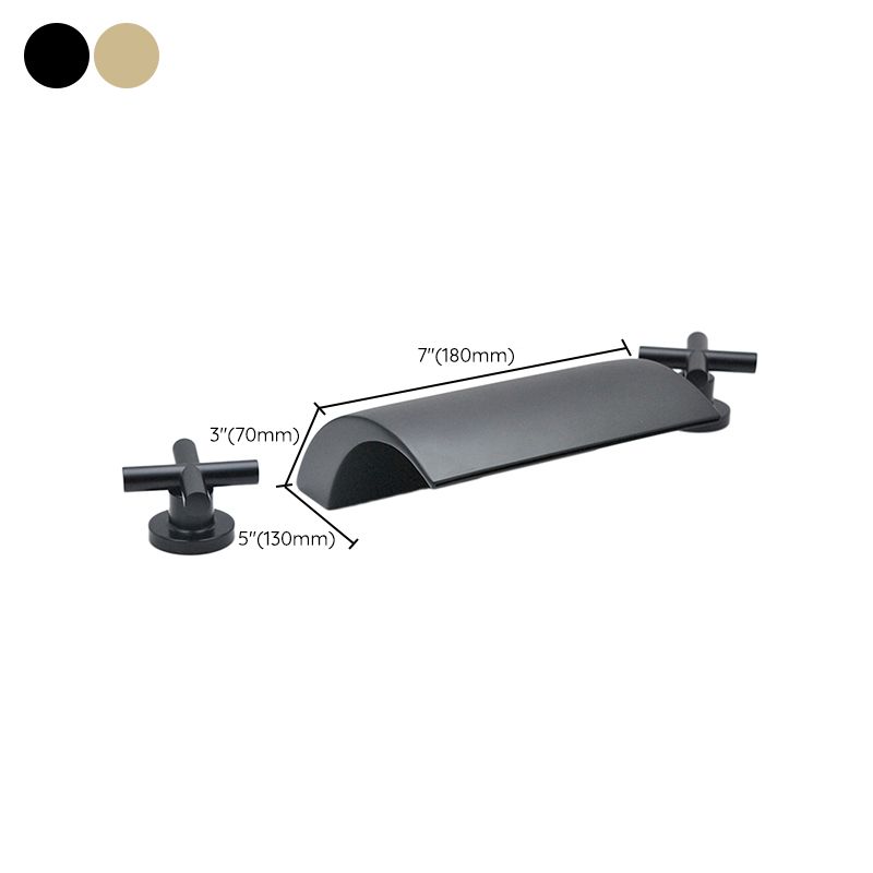 Contemporary Bath Faucet Trim Metal Deck Mounted Bath Faucet Trim