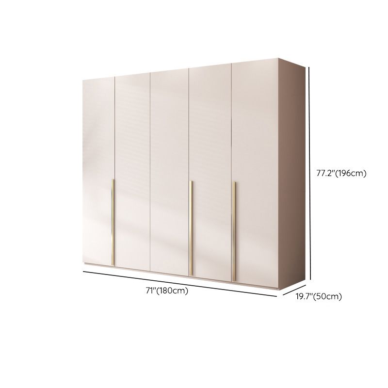 Contemporary Bedroom Storage Cabinet Wooden Shelves Wardrobe