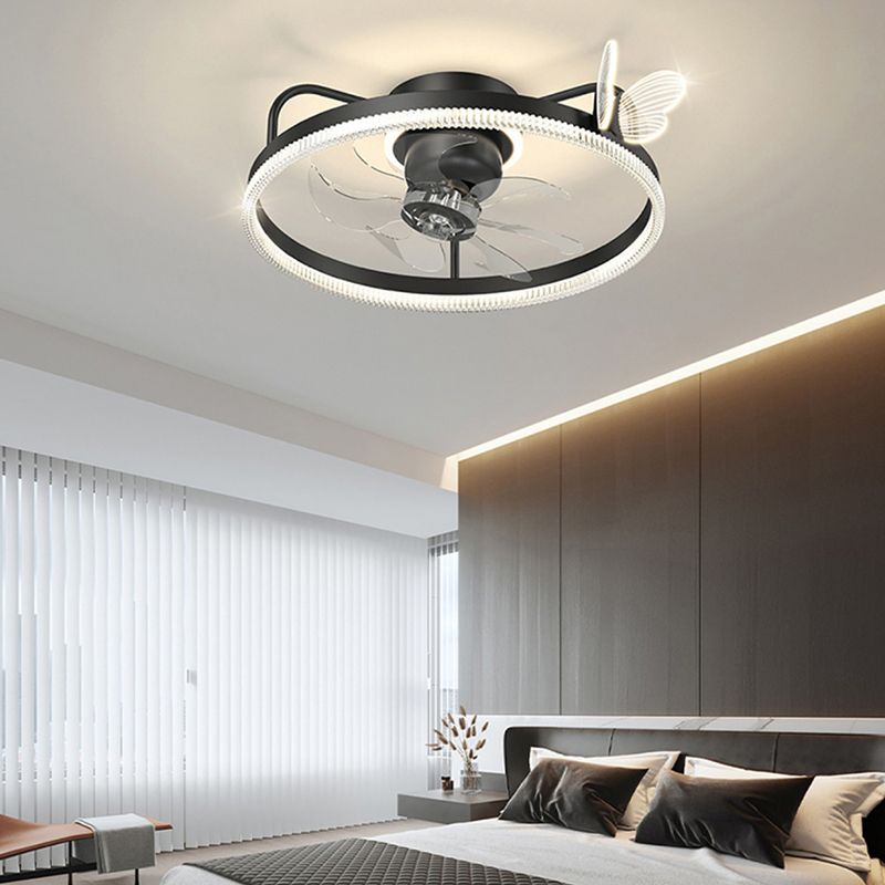 Modern Style Ceiling Fan Lamp Metal Ceiling Fan Lighting for Bedroom