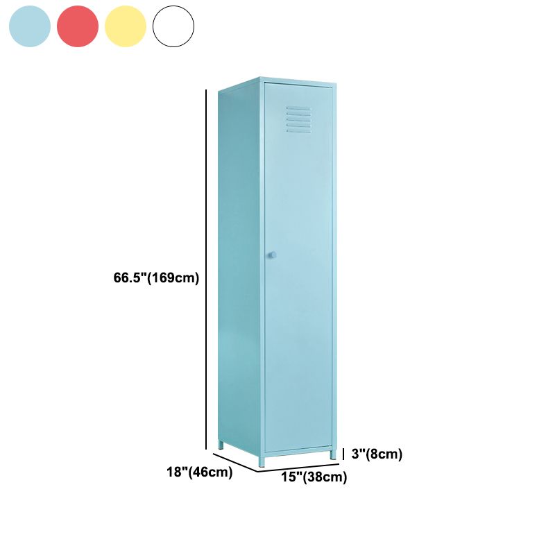 Modern Style Wardrobe Armoire Steel Home Wardrobe with Shelves