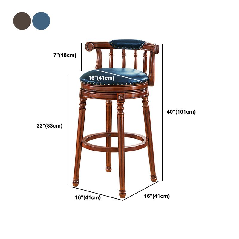 Modern Style Bar Table 1/3 Pieces Brown Colour Solid Wood Counter Table