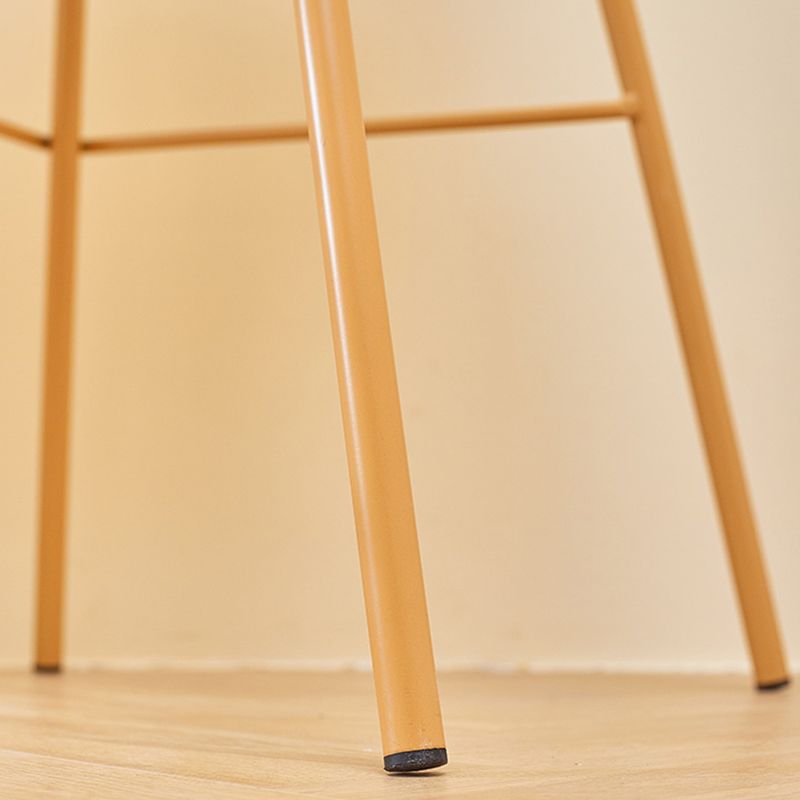 Low Back Counter Stools Modern Footrest Plastic Indoor Bar & Counter Stool