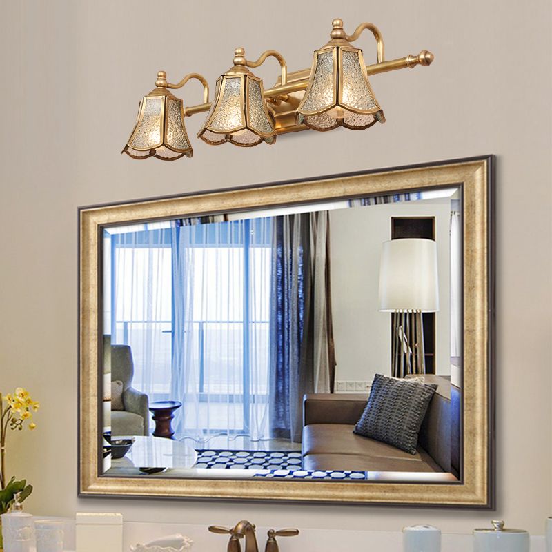 Multi-luz Sombra Sombra Sombra Splique Modern Simple Simple Lighting en latón en latón