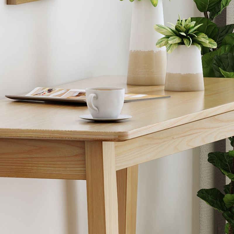 1/2/3 Pieces Counter Height Pub Set in Full Natural with Solid Wood