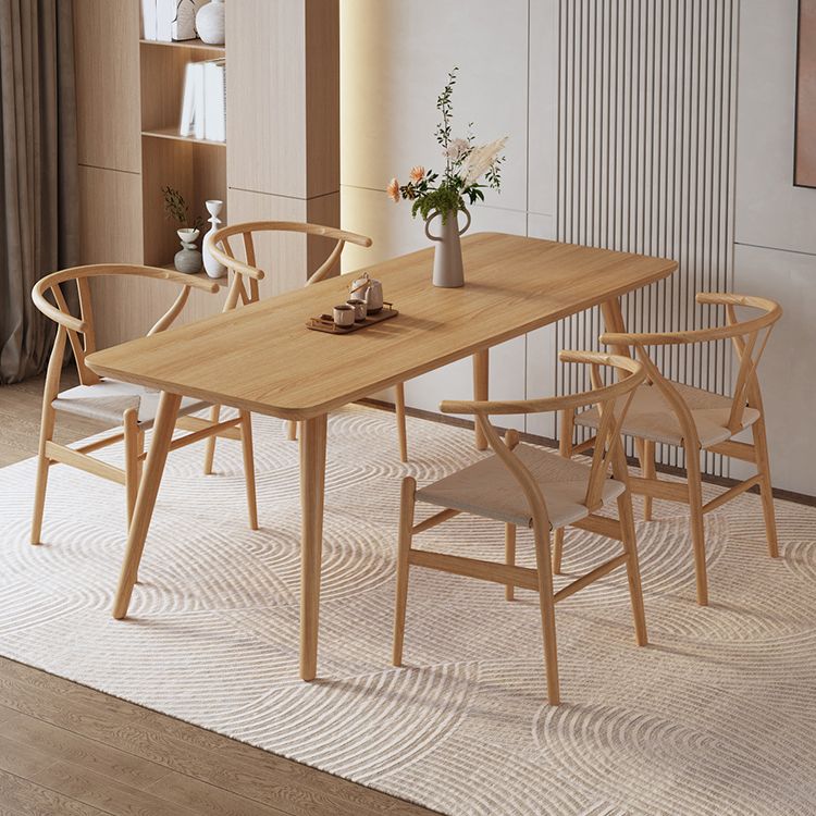 Solid Wood Furniture with Chairs 1/2/3/5 Pcs Modern Dinette Set for Home Use