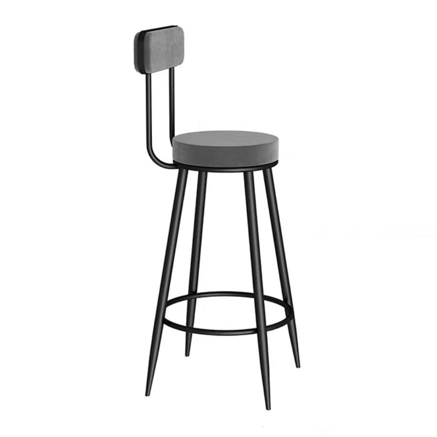 Scandinavian Round Counter & Bar Stool Upholstered Bar Stools for Living Room