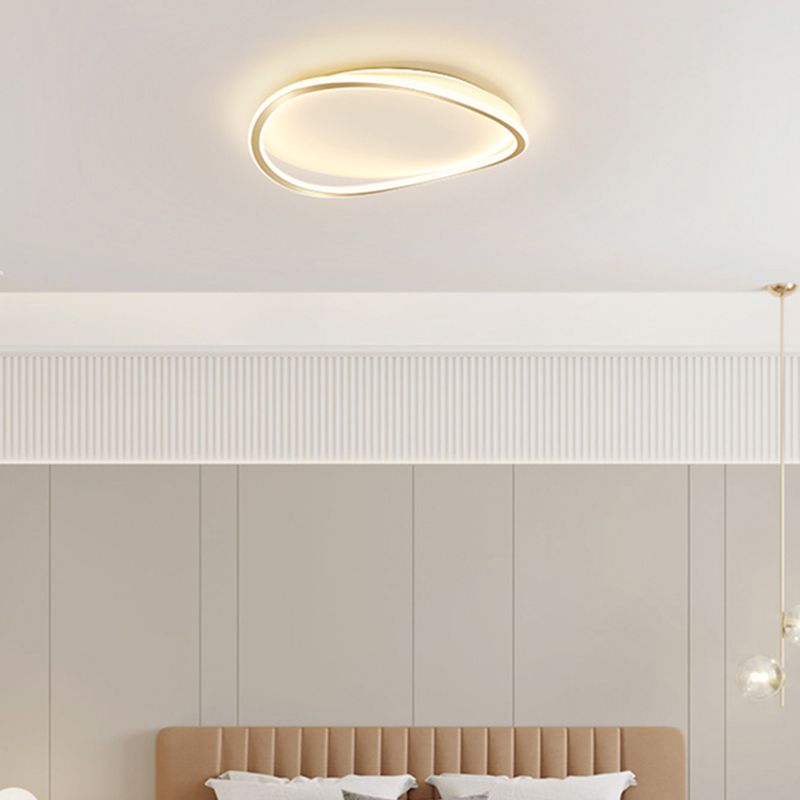 Nouveau Plafonnier LED moderne en métal à 1 lumière, luminaire décoratif de plafond, idéal pour une chambre à coucher ou une chambre à coucher