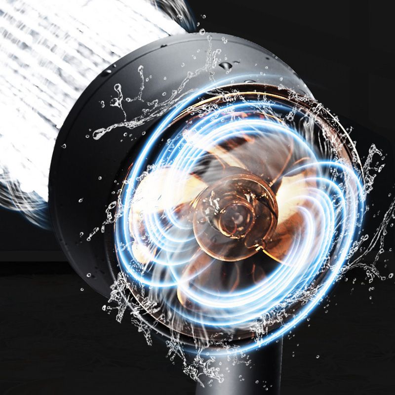 Plastic Handheld Shower Head Bathroom Adjustable Spray Pattern Shower Head