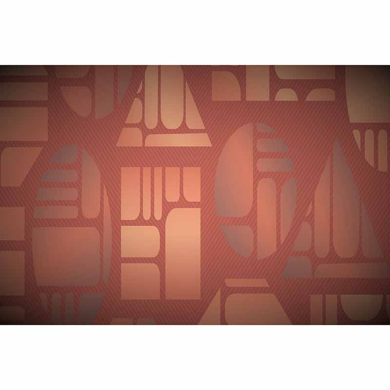 Triangle Geometry Illustration Mural Decal Waterproof Wall Covering for Living Room