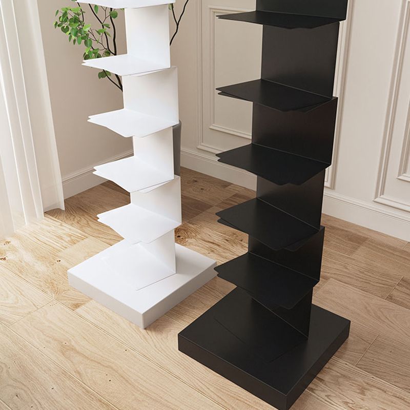 Libreria moderna in acciaio inossidabile scaffale verticale per la sala da studio