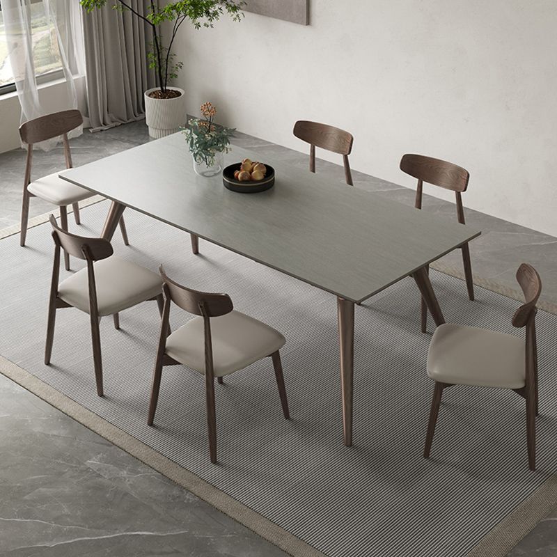 Modern 1/4/5/7 Pieces Dining Dining Chairs Set Stone Rectangle Furniture for Home