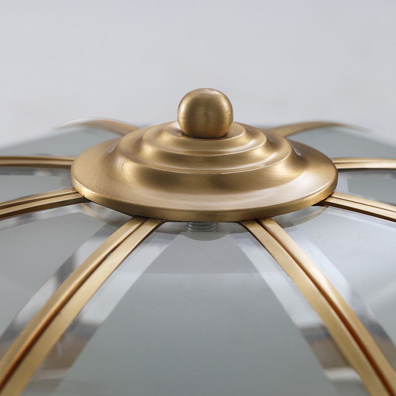 Plafonniers en cuivre de style colonial d'appareils d'éclairage de plafond affleurants de tambour