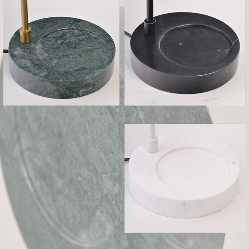 Modern Minimalist Style Dome Nightstand Lamp Glass 1 Light Table Light for Living Room