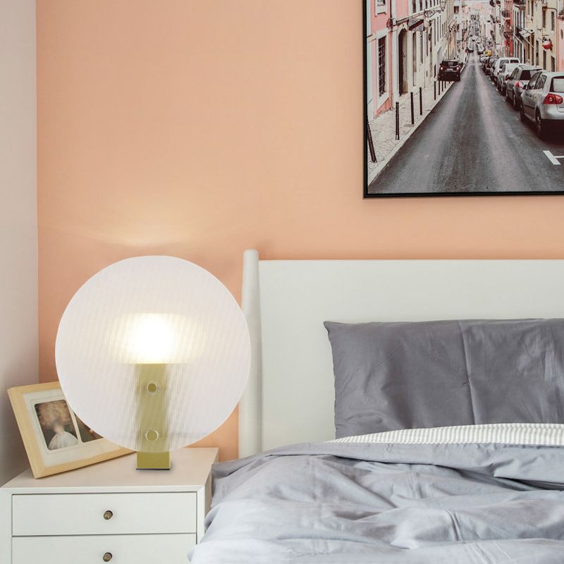 Lampe de table en forme de disque postmoderne